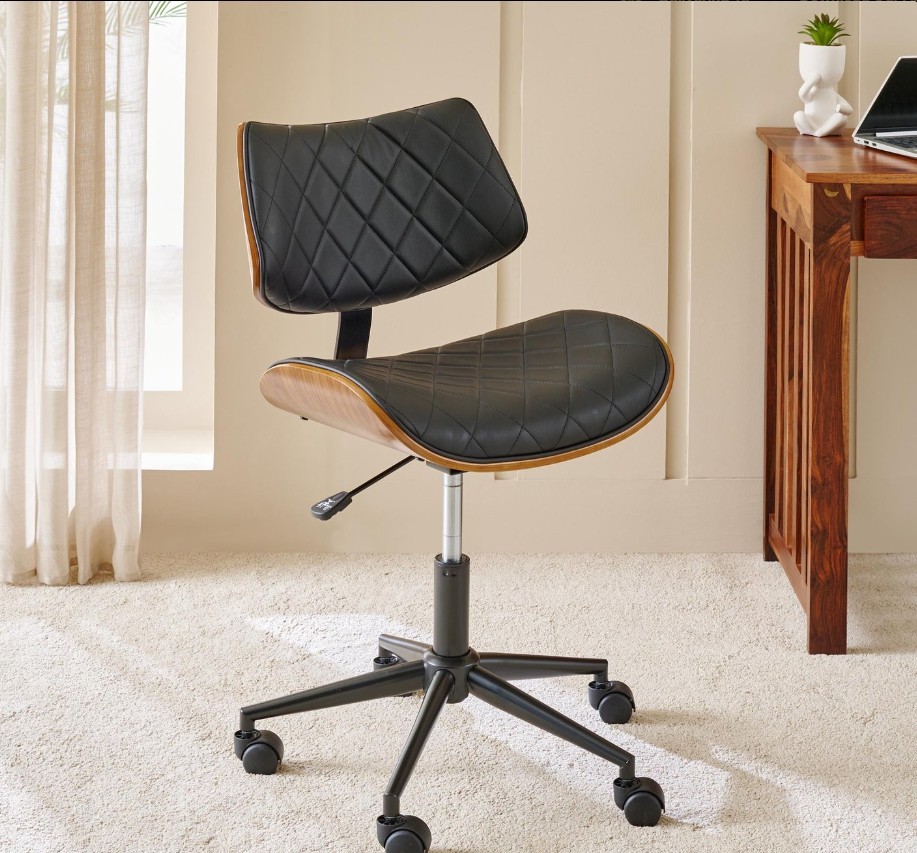 Leather Office Chair - Black