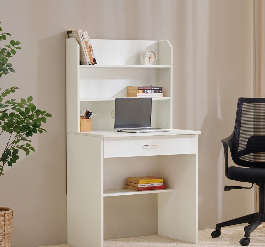 Study Desk with Hutch and Drawer